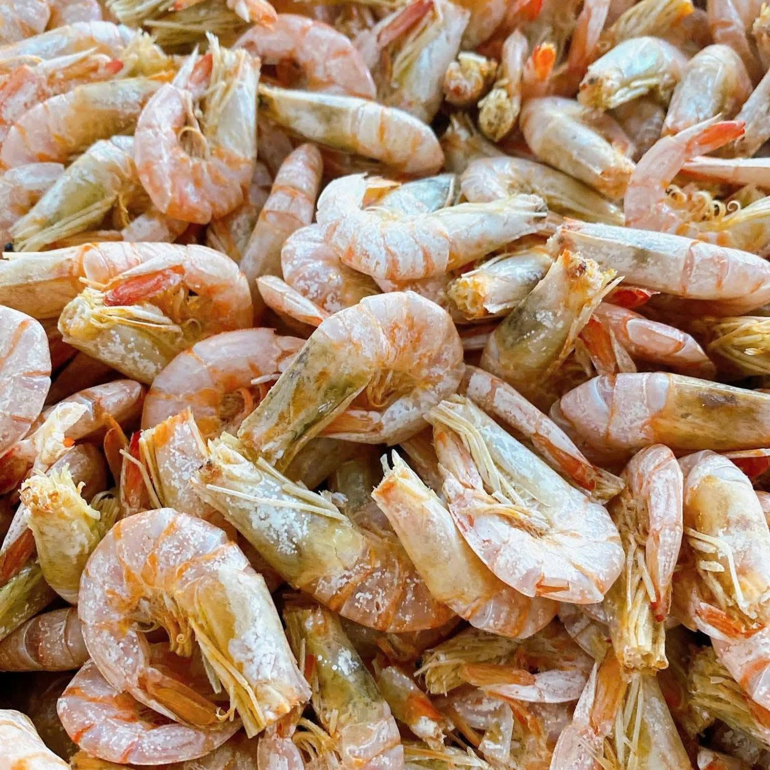 Tôm đất nguyên vỏ, cắt sạch đầu